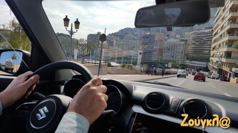 Στο κέντρο του Μονακό φτάσαμε οδηγώντας την 3η γενιά του Suzuki Swift...