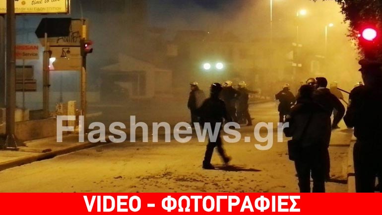 Επεισόδια έξω από τα νέα γραφεία της Χρυσής Αυγής στα Χανιά