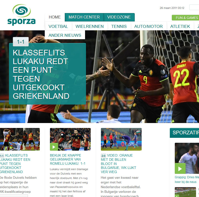 Sportza.be: «Ένα τελείωμα κλάσης του Λουκακού έσωσε έναν πόντο κόντρα στην ψυχωμένη Ελλάδα»