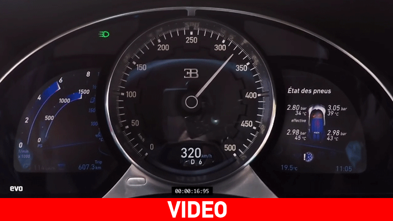 Δείτε πώς ανεβαίνει η βελόνα στο κοντέρ της Bugatti Chiron