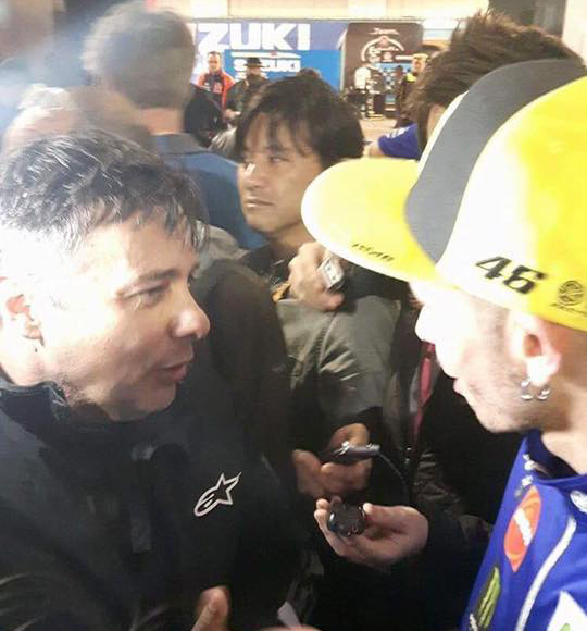 Ο Δημήτρης Διατσίδης μαζί με τον Βαλεντίνο Ρόσι