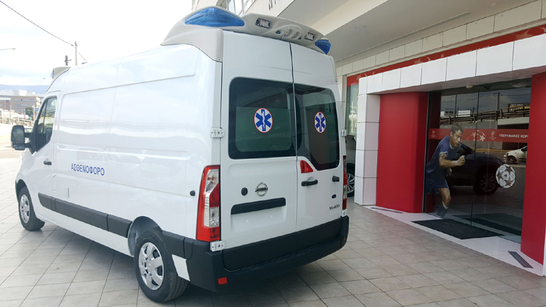 Το ασθενοφόρο συνοδεύεται από εγγύηση πέντε ετών ή 160.000 χιλιομέτρων