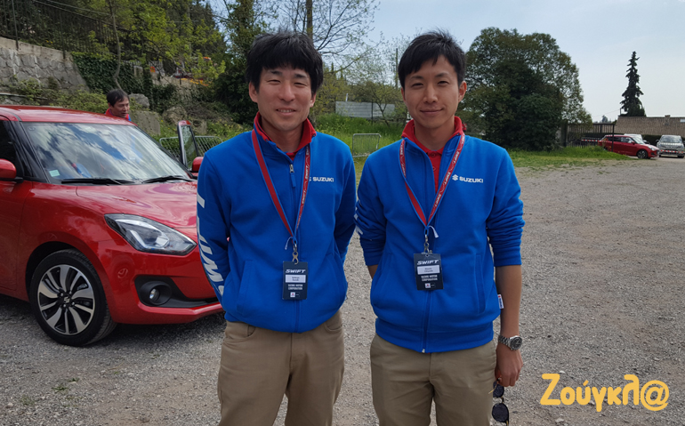 Aριστερά o Nobuya Suzuki και δεξιά ο Atsuto Chiyoda