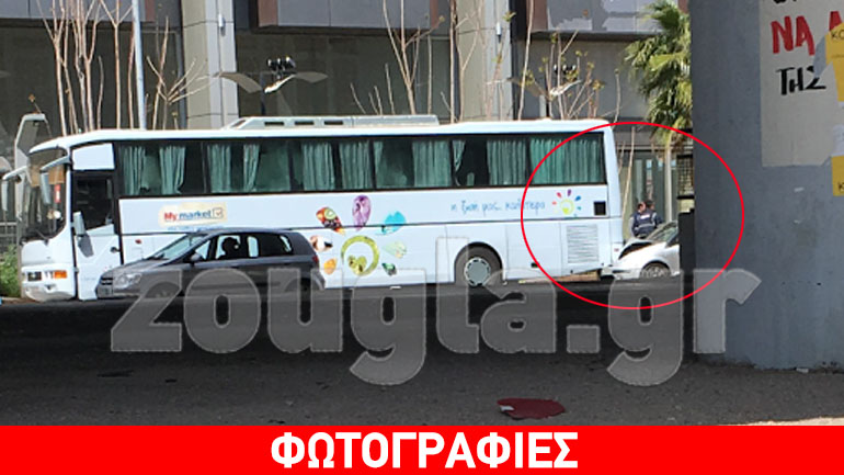 Αυτοκίνητο σφήνωσε στο πίσω μέρος λεωφορείου