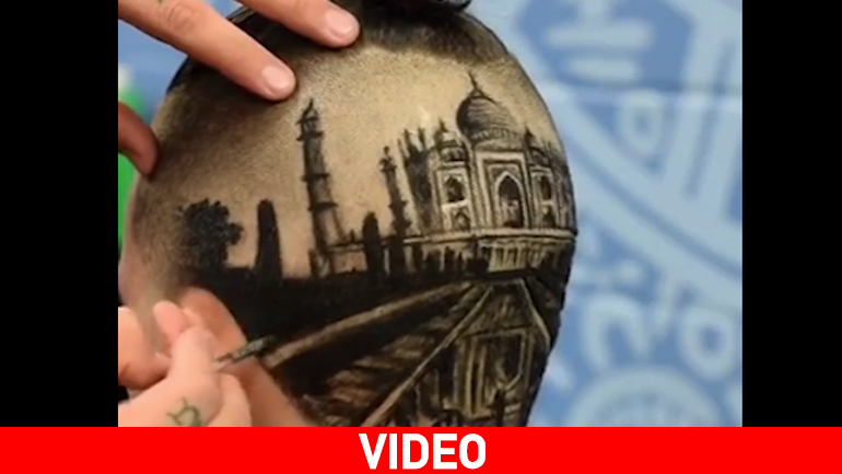 Κουρέας μετατρέπει τα κεφάλια των πελατών σε έργα τέχνης