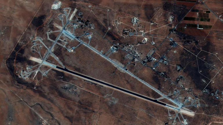 Συρία: Σχεδόν ολοκληρωτικά καταστράφηκε η αεροπορική βάση από την αμερικανική επίθεση