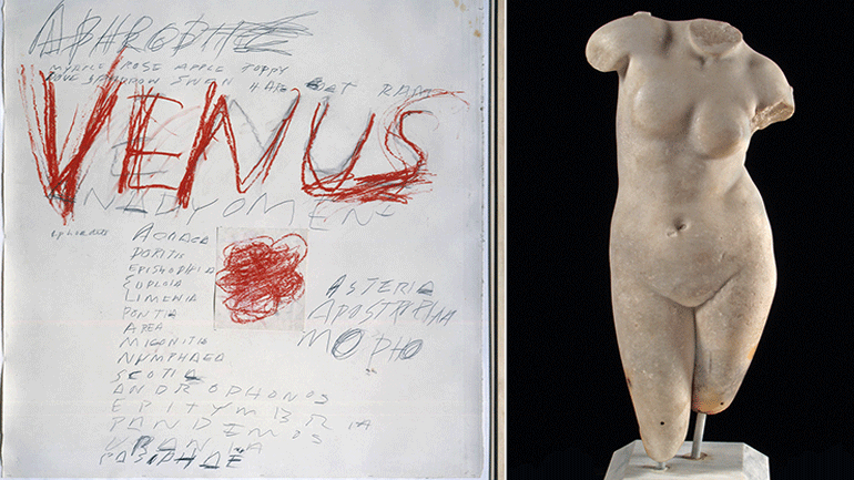 «Θεϊκοί Διάλογοι. Ο CyTwombly και η ελληνική αρχαιότητa» στο Μουσείο Κυκλαδικής Τέχνης