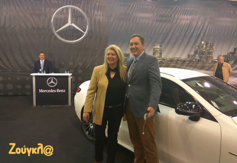 Αλεξάνδρα Χρυσού (PR στην Mercedes Benz Hellas) και Νίκος Μαρτίνος (PR στην Volvo Car Hellas)...