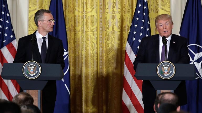 Τραμπ: «To NATO δεν είναι πλέον παρωχημένο, αλλά ασπίδα για τη διεθνή ειρήνη»