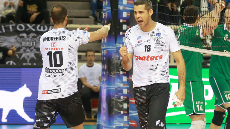 Βόλεϊ: Δεύτερη νίκη ο ΠΑΟΚ, 3-0 τον Παναθηναϊκό