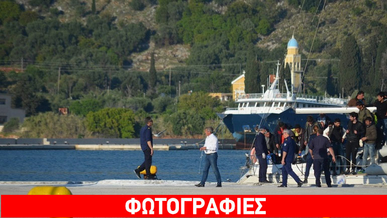 Στο λιμάνι του Αργοστολίου μεταφέρθηκαν οι 48 μετανάστες