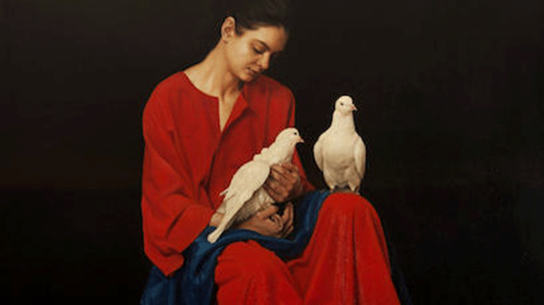 Ελληνικό άρωμα τέχνης με το «Κορίτσι με τα περιστέρια» στους Bonhams του Λονδίνου