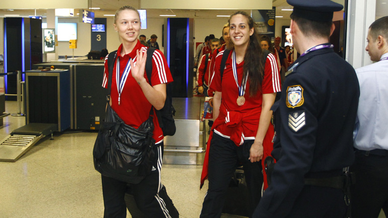 Στην Αθήνα τα ασημένια κορίτσια του Ολυμπιακού