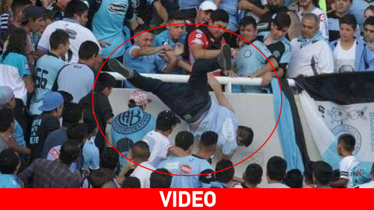 Πέθανε ο οπαδός της Μπελγράνο που τον πέταξαν από την εξέδρα