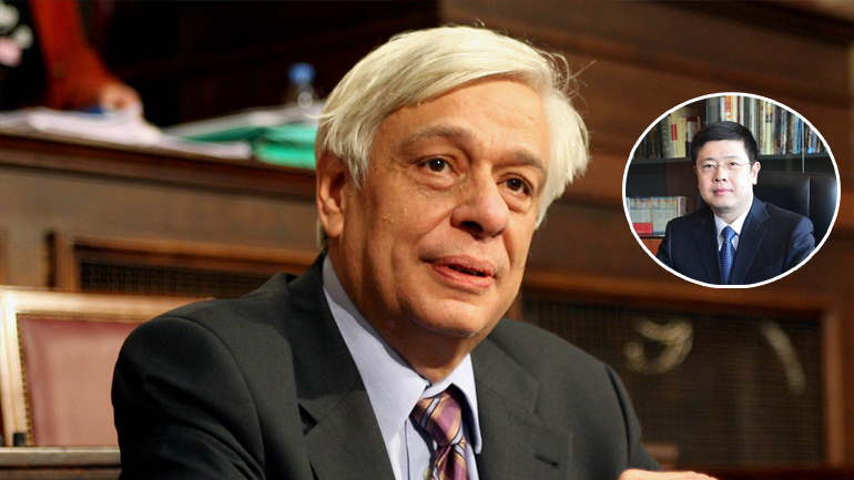 Κινεζική αντιπροσωπεία στον Πρόεδρο της Δημοκρατίας