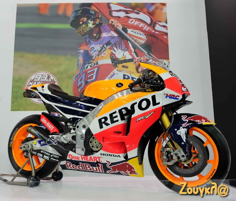Με αυτή τη μοτοσυκλέτα ο Marc marquez κέρδισε το παγκόσμιο πρωτάθλημα motoGP πέρυσι