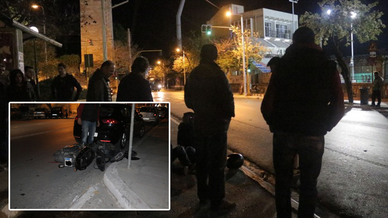 Χανιά: Δικυκλιστής τραυματίστηκε σε τροχαίο στο «Ρολόι»