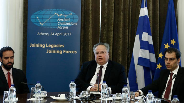 Ν. Κοτζιάς για το φόρουμ Αρχαίων Πολιτισμών: Η Ελλάδα γεωστρατηγικός και πολιτιστικός κόμβος