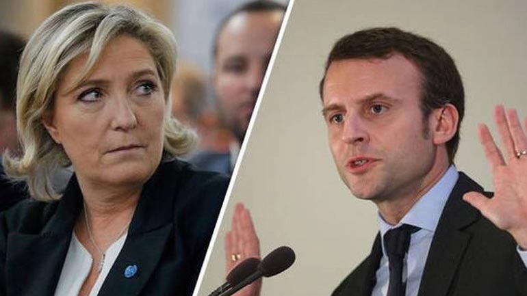 Ο Μακρόν επικρατεί της Λεπέν, σύμφωνα με τις πρώτες δημοσκοπήσεις