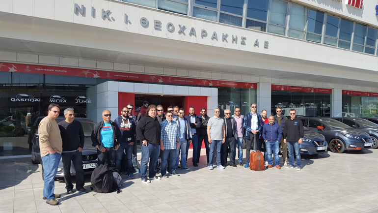 Λίγο πριν την αναχώρηση για την δημοσιογραφική παρουσίαση του Nissan Micra...