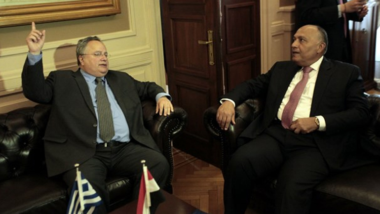 Συνάντηση με τον Αιγύπτιο ΥΠΕΞ είχε ο Ν. Κοτζιάς