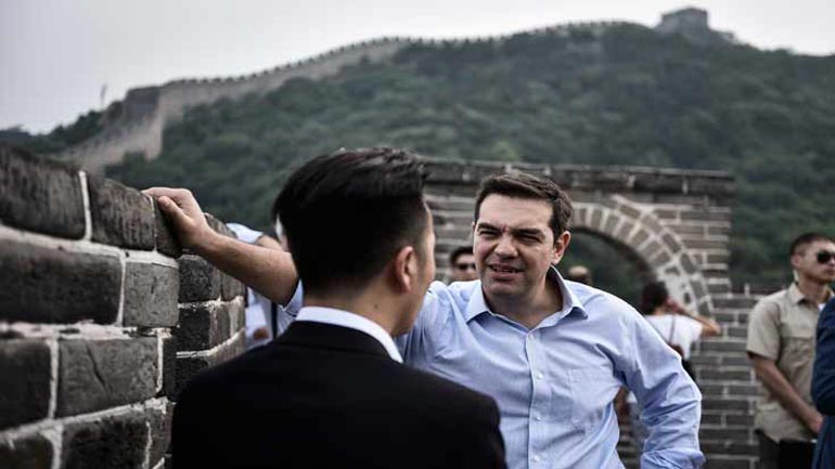 Συνάντηση του Αλέξη Τσίπρα με μέλος του Κομμουνιστικού Κόμματος Κίνας