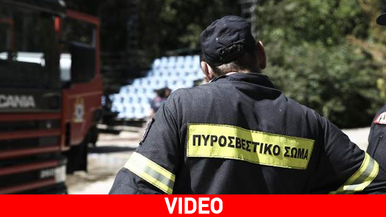 Οι πυροσβέστες επί το έργον… από ψηλά!