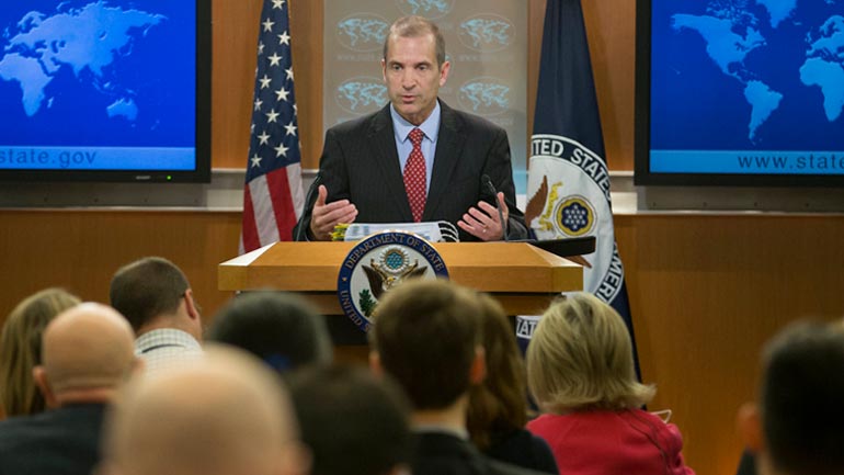 Καταδίκη από το Στέιτ Ντιπάρτμεντ για τις επιθέσεις εναντίον μελών στο κοινοβούλιο των Σκοπίων