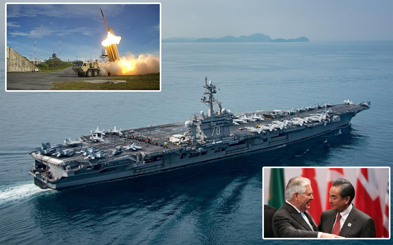 Ένθετες: Αντιπυραυλικό σύστημα THAAD - Οι υπουργοί Εξωτερικών ΗΠΑ και Κίνας