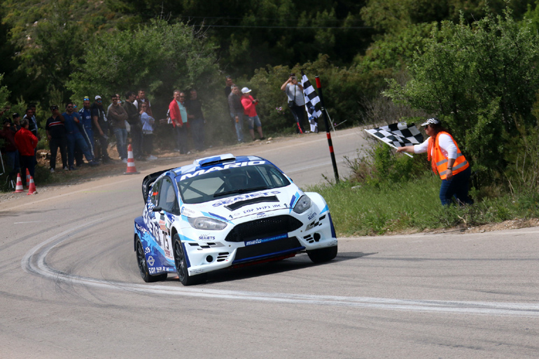 Το Ford Fiesta WRC του Μάριου Ηλιόπουλου πέταγε... και στο τέλος έσπασε τα χρονόμετρα! 