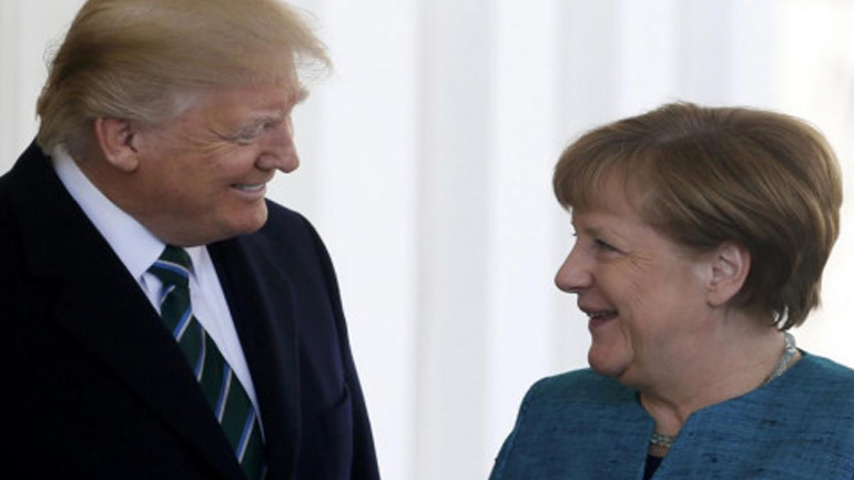 «Καλή σχέση συνεργασίας» έχουν οικοδομήσει Τραμπ- Μέρκελ