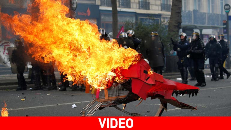 Γαλλία: Επεισόδια στην πορεία για την εργατική Πρωτομαγιά