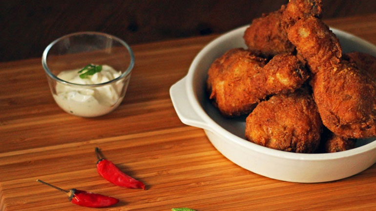 Κοτόπουλο πανέ με μουστάρδα