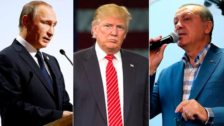 Ο Ερντογάν δηλώνει ότι θα συζητήσει για ενδεχόμενες κοινές επιχειρήσεις στη Συρία με Πούτιν και Τραμπ