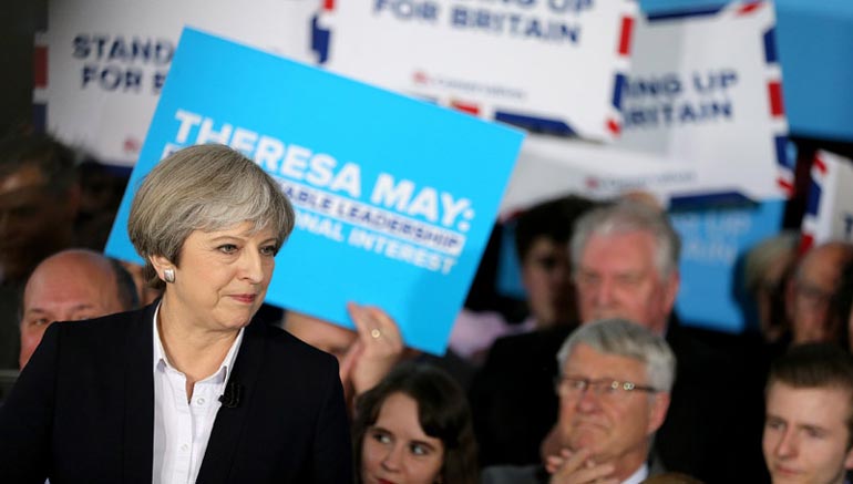 Η Πρωθυπουργός της Βρετανίας Τερέζα Μέι