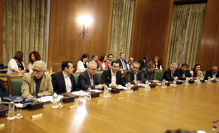 Η συνεδρίαση του υπουργικού συμβουλίου υπό τον πρωθυπουργό Αλέξη Τσίπρα