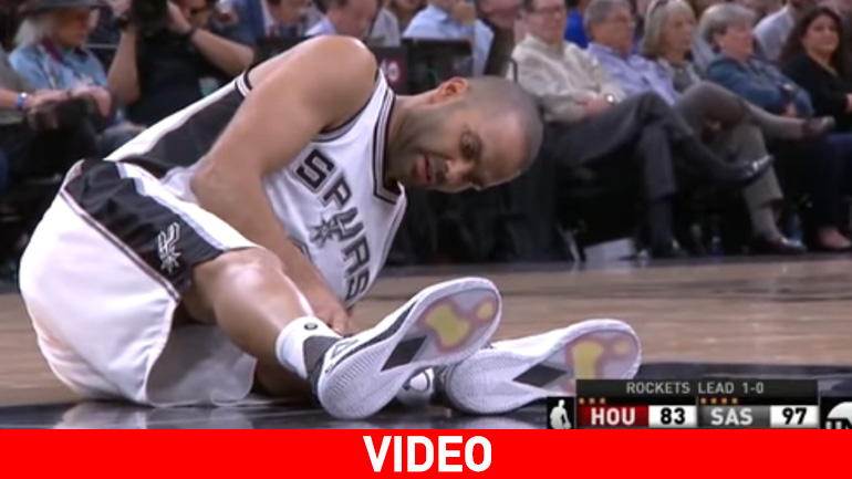 Ο τραυματισμός του Τόνι Πάρκερ στο γόνατο!