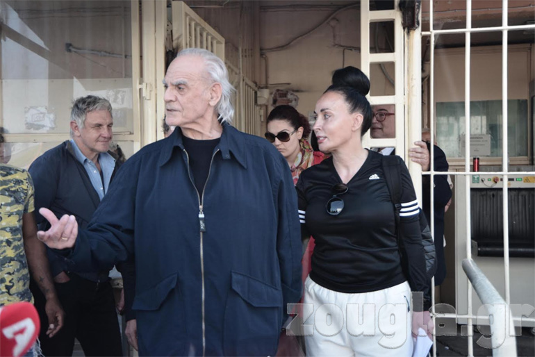 Ο Τσοχατζόπουλος μαζί με τη σύζυγό του