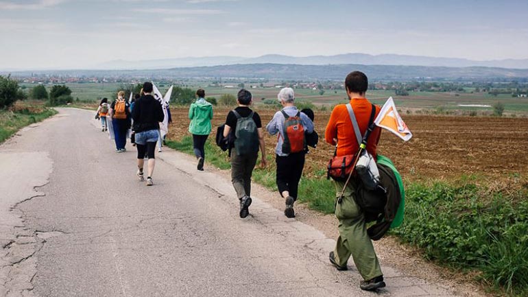 Θεσσαλονίκη: Βαδίζουν για την ειρήνη από τη Γερμανία στο Χαλέπι!