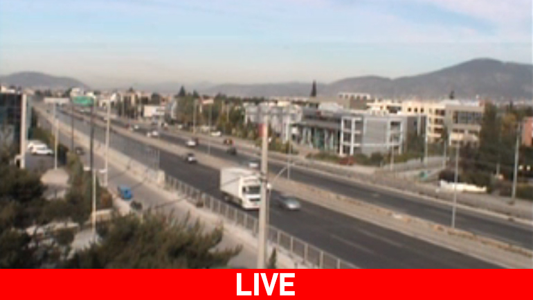 Live η κίνηση σε Εθνική Οδό και λεωφ. Κηφισίας