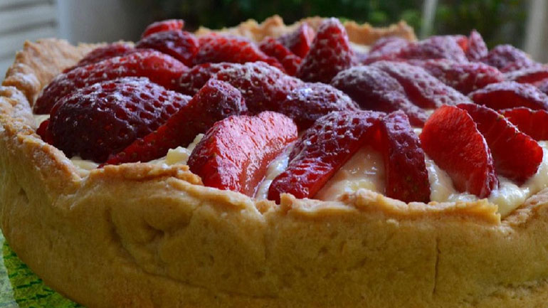 Εύκολη τάρτα φράουλας