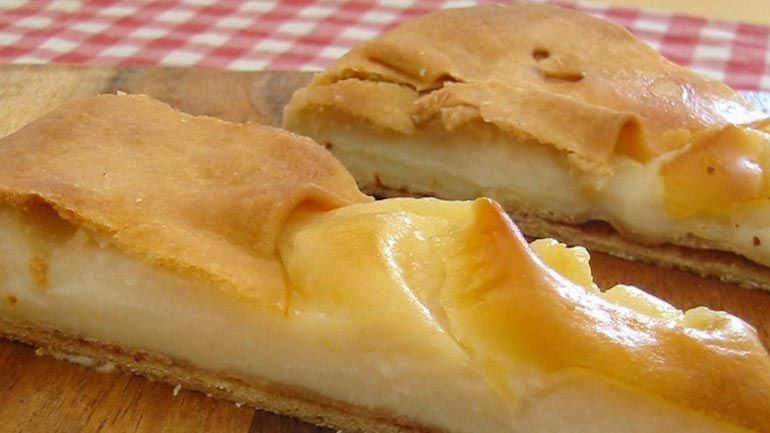 Γαλατόπιτα με φύλλο κρούστας