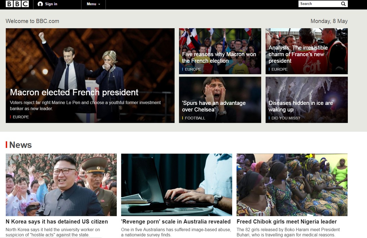 Ο Μακρόν εξελέγη πρόεδρος της Γαλλίας. Οι ψηφοφόροι απέρριψαν την ακροδεξιά Μαρίν Λε Πεν και διάλεξαν έναν νέο πρώην τραπεζικό επενδυτή για νέο ηγέτη της χώρας