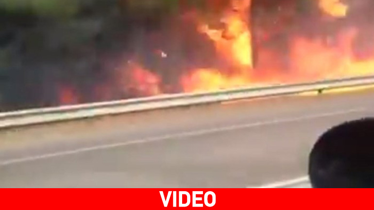 Υπό έλεγχο η πυρκαγιά στην εθνική οδό Πατρών- Πύργου