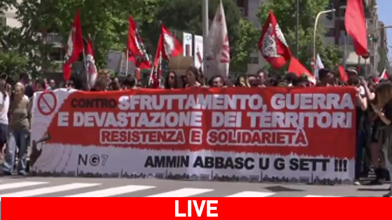 Ζωντανά: Πορεία κατά της Συνόδου της ομάδας των G7