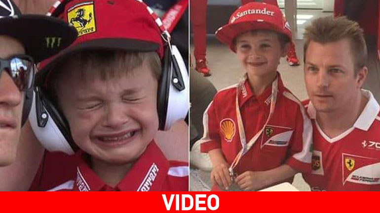 Τα δάκρυα του μικρού θαυμαστή του Kimi