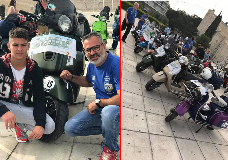 Ο Κώστας Ζωγράφος ετοιμάζεται για το μεγάλο ταξίδι με Vespa!