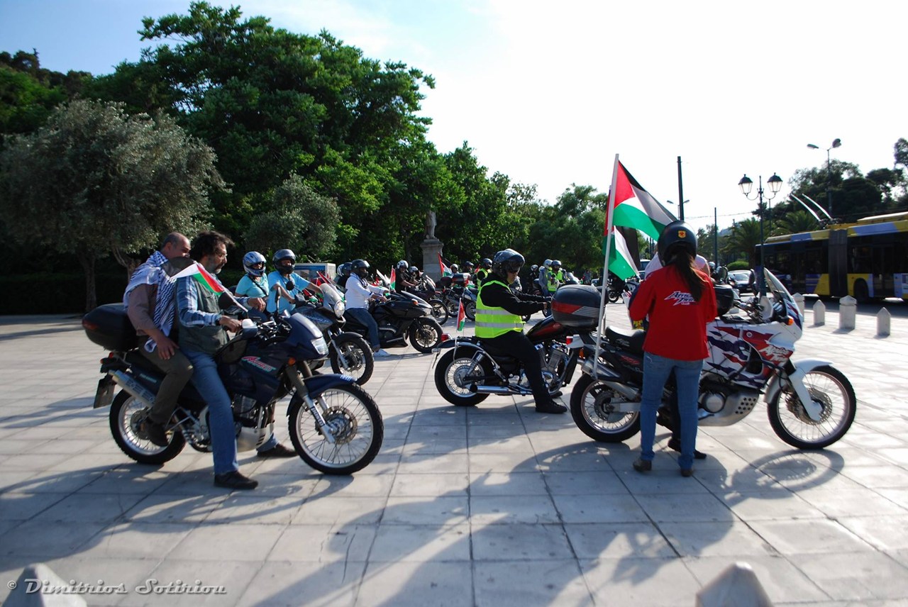 Η εκκίνηση της μοτοπορείας στο Καλλιμάρμαρο