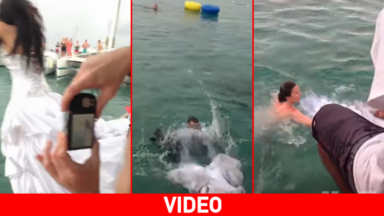 Νύφη πήγε να πρωτοτυπήσει και κόντεψε να πνιγεί…