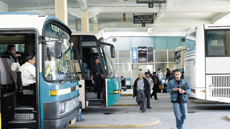 Φωτιά σε λεωφορείο του ΚΤΕΛ Φλώρινας